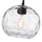 Z-Lite Chloe Pendant, 1-Light, 10 In.W x 9.5 In.H, Matte Black/Clear 490P10-MB - alternate 2